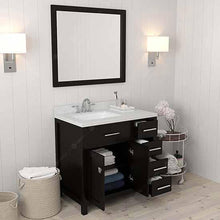 Load image into Gallery viewer, Caroline Parkway 36&quot; Single Sink Dazzle White Quartz Top Vanity with Faucet and Mirror - Vanity Grace Store - Virtuusa
