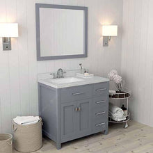 Load image into Gallery viewer, Caroline Parkway 36&quot; Single Sink Dazzle White Quartz Top Vanity - Vanity Grace Store - Virtuusa