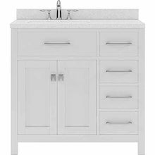 Load image into Gallery viewer, Caroline Parkway 36&quot; Single Sink Dazzle White Quartz Top Vanity - Vanity Grace Store - Virtuusa