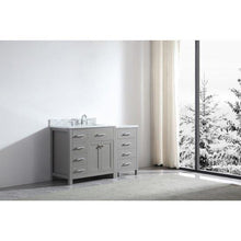 Load image into Gallery viewer, Caroline Parkway 57&quot; Single Sink Italian Carrara White Marble Top Vanity with Faucet - Vanity Grace Store - Virtuusa