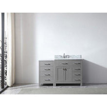 Load image into Gallery viewer, Caroline Parkway 57&quot; Single Sink Italian Carrara White Marble Top Vanity - Vanity Grace Store - Virtuusa
