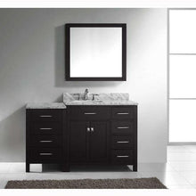 Load image into Gallery viewer, Caroline Parkway 57&quot; Single Sink Italian Carrara White Marble Top Vanity with Faucet and Mirror - Vanity Grace Store - Virtuusa