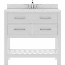 Load image into Gallery viewer, Caroline Estate 36&quot; Single Sink Dazzle White Quartz Top Vanity - Vanity Grace Store - Virtuusa