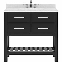 Load image into Gallery viewer, Caroline Estate 36&quot; Single Sink Dazzle White Quartz Top Vanity - Vanity Grace Store - Virtuusa