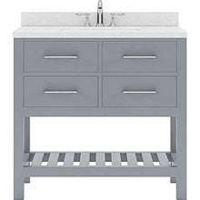 Load image into Gallery viewer, Caroline Estate 36&quot; Single Sink Dazzle White Quartz Top Vanity - Vanity Grace Store - Virtuusa