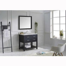 Load image into Gallery viewer, Caroline Estate 36&quot; Single Sink Italian Carrara White Marble Top Vanity with Faucet and Mirror - Vanity Grace Store - Virtuusa