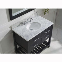 Load image into Gallery viewer, Caroline Estate 36&quot; Single Sink Italian Carrara White Marble Top Vanity with Mirror - Vanity Grace Store - Virtuusa