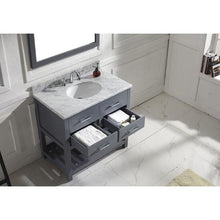Load image into Gallery viewer, Caroline Estate 36&quot; Single Sink Italian Carrara White Marble Top Vanity with Mirror - Vanity Grace Store - Virtuusa