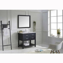 Load image into Gallery viewer, Caroline Estate 36&quot; Single Sink Italian Carrara White Marble Top Vanity with Faucet and Mirror - Vanity Grace Store - Virtuusa