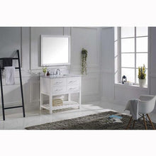 Load image into Gallery viewer, Caroline Estate 36&quot; Single Sink Italian Carrara White Marble Top Vanity with Faucet and Mirror - Vanity Grace Store - Virtuusa