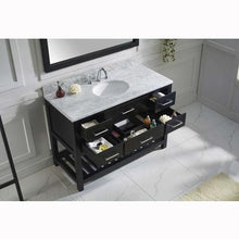 Load image into Gallery viewer, Caroline Estate 48&quot; Single Sink Italian Carrara White Marble Top Vanity with Mirror - Vanity Grace Store - Virtuusa