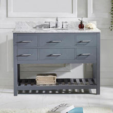 Load image into Gallery viewer, Caroline Estate 48&quot; Single Sink Italian Carrara White Marble Top Vanity - Vanity Grace Store - Virtuusa