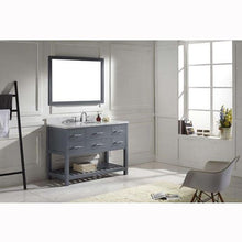 Load image into Gallery viewer, Caroline Estate 48&quot; Single Sink Italian Carrara White Marble Top Vanity with Faucet and Mirror - Vanity Grace Store - Virtuusa