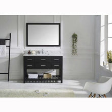 Load image into Gallery viewer, Caroline Estate 48&quot; Single Sink Italian Carrara White Marble Top Vanity with Mirror - Vanity Grace Store - Virtuusa