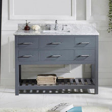 Load image into Gallery viewer, Caroline Estate 48&quot; Single Sink Italian Carrara White Marble Top Vanity - Vanity Grace Store - Virtuusa