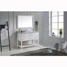 Load image into Gallery viewer, Caroline Estate 48&quot; Single Sink Italian Carrara White Marble Top Vanity with Mirror - Vanity Grace Store - Virtuusa