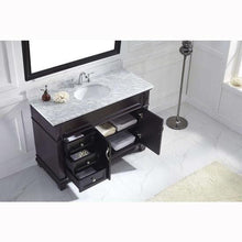 Load image into Gallery viewer, Victoria 48&quot; Single Sink Italian Carrara White Marble Top Vanity with Mirror - Vanity Grace Store - Virtuusa