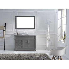 Load image into Gallery viewer, Victoria 48&quot; Single Sink Italian Carrara White Marble Top Vanity with Mirror - Vanity Grace Store - Virtuusa