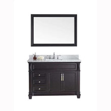 Load image into Gallery viewer, Victoria 48&quot; Single Sink Italian Carrara White Marble Top Vanity with Faucet and Mirror - Vanity Grace Store - Virtuusa