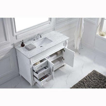 Load image into Gallery viewer, Victoria 48&quot; Single Sink Italian Carrara White Marble Top Vanity with Mirror - Vanity Grace Store - Virtuusa