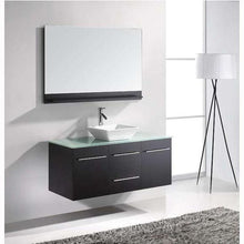 Load image into Gallery viewer, Marsala 48&quot; Single Sink Clear Tempered Glass Top Vanity with Faucet and Mirror - Vanity Grace Store - Virtuusa