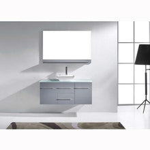 Load image into Gallery viewer, Marsala 48&quot; Single Sink Clear Tempered Glass Top Vanity with Faucet and Mirror - Vanity Grace Store - Virtuusa
