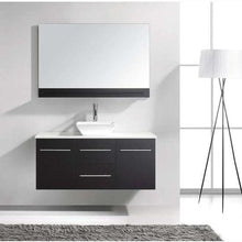 Load image into Gallery viewer, Marsala 48&quot; Single Sink White Engineered Stone Top Vanity with Faucet and Mirror - Vanity Grace Store - Virtuusa
