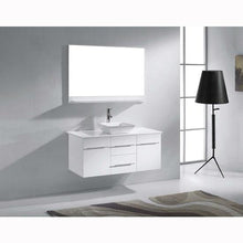 Load image into Gallery viewer, Marsala 48&quot; Single Sink White Engineered Stone Top Vanity with Faucet and Mirror - Vanity Grace Store - Virtuusa