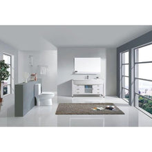 Load image into Gallery viewer, Ava 55&quot; Single Sink White Engineered Stone Top Vanity with Faucet and Mirror - Vanity Grace Store - Virtuusa