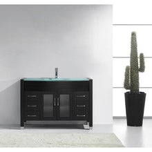 Load image into Gallery viewer, Ava 48&quot; Single Sink Aqua Tempered Glass Top Vanity with Faucet - Vanity Grace Store - Virtuusa