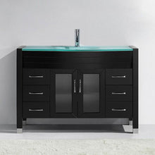 Load image into Gallery viewer, Ava 48&quot; Single Sink Aqua Tempered Glass Top Vanity with Faucet - Vanity Grace Store - Virtuusa