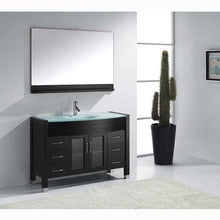 Load image into Gallery viewer, Ava 48&quot; Single Sink Aqua Tempered Glass Top Vanity with Faucet and Mirror - Vanity Grace Store - Virtuusa