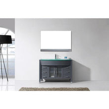 Load image into Gallery viewer, Ava 48&quot; Single Sink Aqua Tempered Glass Top Vanity with Faucet and Mirror - Vanity Grace Store - Virtuusa
