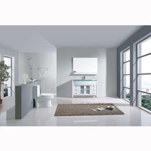 Load image into Gallery viewer, Ava 48&quot; Single Sink Aqua Tempered Glass Top Vanity with Faucet and Mirror - Vanity Grace Store - Virtuusa