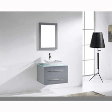Load image into Gallery viewer, Marsala 29&quot; Single Sink Aqua Tempered Glass Top Vanity with Faucet and Mirror - Vanity Grace Store - Virtuusa