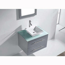 Load image into Gallery viewer, Marsala 29&quot; Single Sink Aqua Tempered Glass Top Vanity with Faucet and Mirror - Vanity Grace Store - Virtuusa