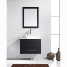 Load image into Gallery viewer, Marsala 29&quot; Single Sink White Engineered Stone Top Vanity with Faucet and Mirror | Virtu USA Caroline Vanity | Vanity Grace | US