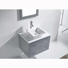 Load image into Gallery viewer, Marsala 29&quot; Single Sink White Engineered Stone Top Vanity with Faucet and Mirror |  Virtu USA Caroline Vanity | Vanity Grace | US