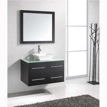 Load image into Gallery viewer, Marsala 35&quot; Single Sink Clear Tempered Glass Top Vanity with Faucet and Mirror - Vanity Grace Store - Virtuusa