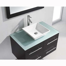 Load image into Gallery viewer, Marsala 35&quot; Single Sink Clear Tempered Glass Top Vanity with Faucet and Mirror - Vanity Grace Store - Virtuusa
