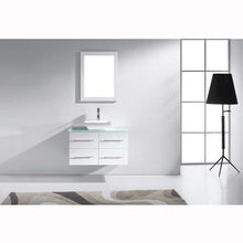 Load image into Gallery viewer, Marsala 35&quot; Single Sink Clear Tempered Glass Top Vanity with Faucet and Mirror - Vanity Grace Store - Virtuusa