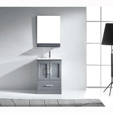 Load image into Gallery viewer, Zola 24&quot; Single Sink Top Vanity with Faucet and Mirror - Vanity Grace Store - Virtuusa