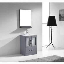 Load image into Gallery viewer, Zola 24&quot; Single Sink Top Vanity with Faucet and Mirror - Vanity Grace Store - Virtuusa