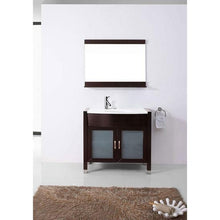 Load image into Gallery viewer, Ava 36" Single Sink Vanity with White Engineered Stone Top with Faucet and Mirror - Vanity Grace Store - Virtuusa