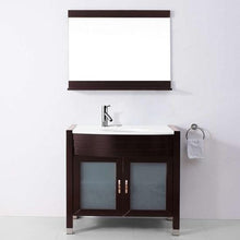 Load image into Gallery viewer, Ava 36" Single Sink Vanity with White Engineered Stone Top with Faucet and Mirror - Vanity Grace Store - Virtuusa