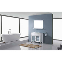 Load image into Gallery viewer, Ava 36" Single Sink Vanity with White Engineered Stone Top with Faucet and Mirror - Vanity Grace Store - Virtuusa