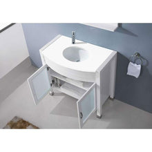 Load image into Gallery viewer, Ava 36" Single Sink Vanity with White Engineered Stone Top with Faucet and Mirror - Vanity Grace Store - Virtuusa