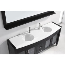 Load image into Gallery viewer, Ava 71&quot; Double Sink Vanity with White Engineered Stone Top with Faucet and Mirror - Vanity Grace Store - Virtuusa