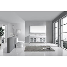 Load image into Gallery viewer, Ava 71&quot; Double Sink Vanity with White Engineered Stone Top with Faucet and Mirror - Vanity Grace Store - Virtuusa