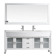 Load image into Gallery viewer, Ava 71&quot; Double Sink Vanity with White Engineered Stone Top with Faucet and Mirror - Vanity Grace Store - Virtuusa